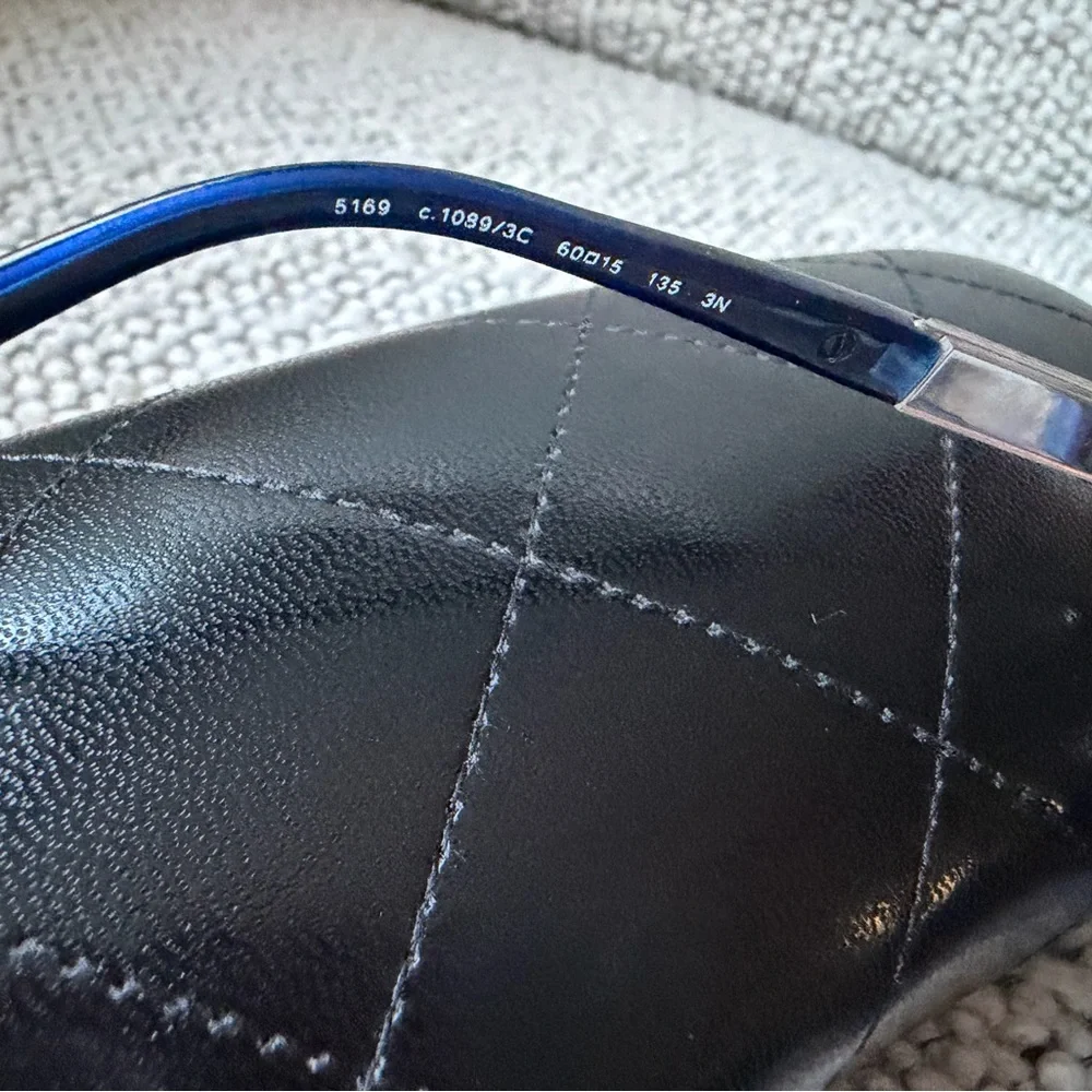 CHANEL black Cat-Eye Sunglasses with Dark Lenses